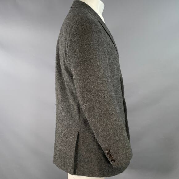 RALPH LAUREN Size 38 Regular Grey Black Heather Notch Lapel Sport Coat - Picture 2 of 9